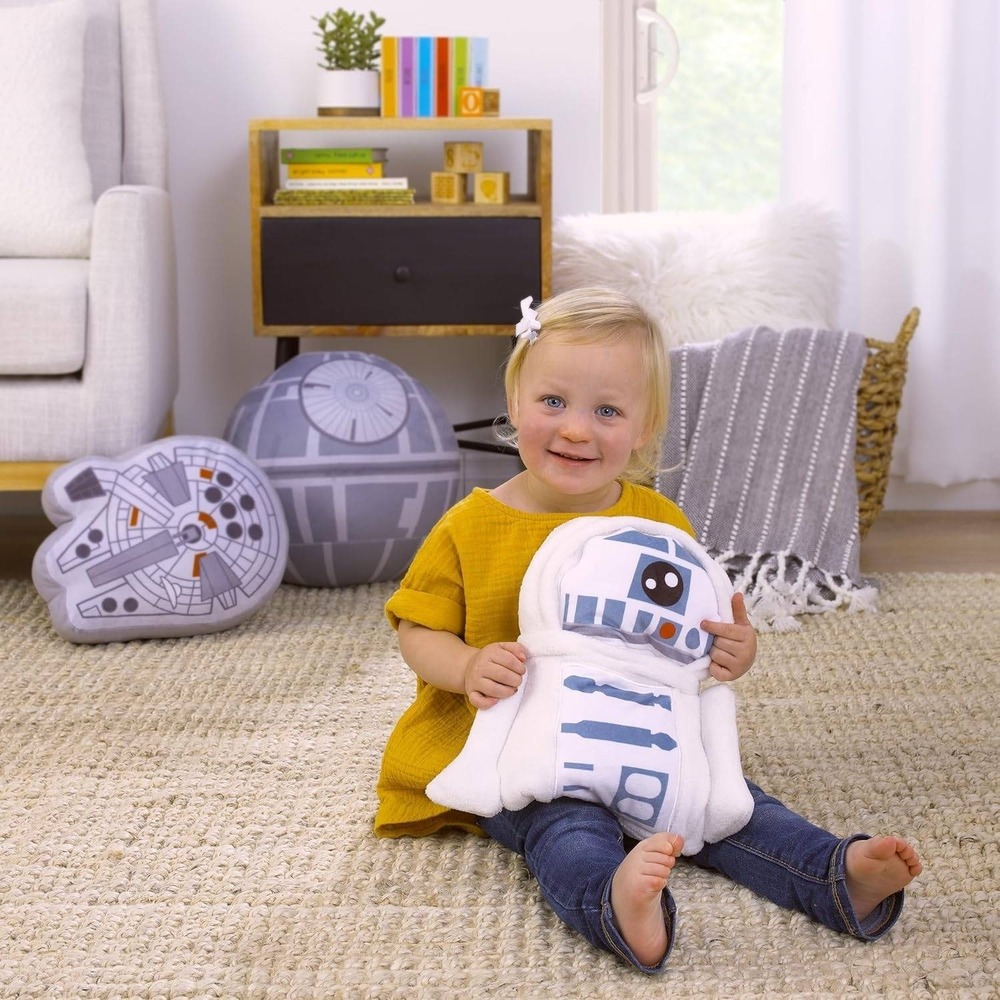 Disney Star Wars NEW R2D2 Plush Toy Blanket Convertible Pillow Kids - Picture 2 of 8